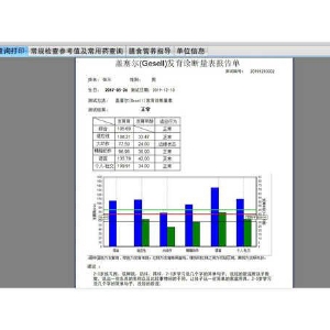 Gesell智能发育诊断系统软件评估工具