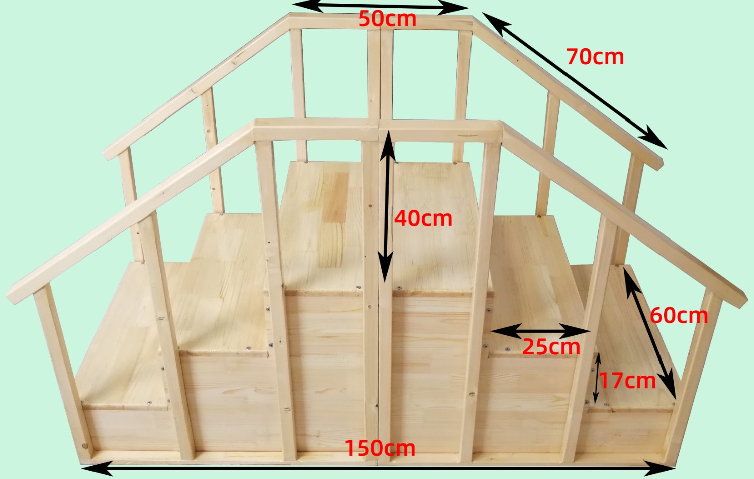 双扶手双向木梯尺寸