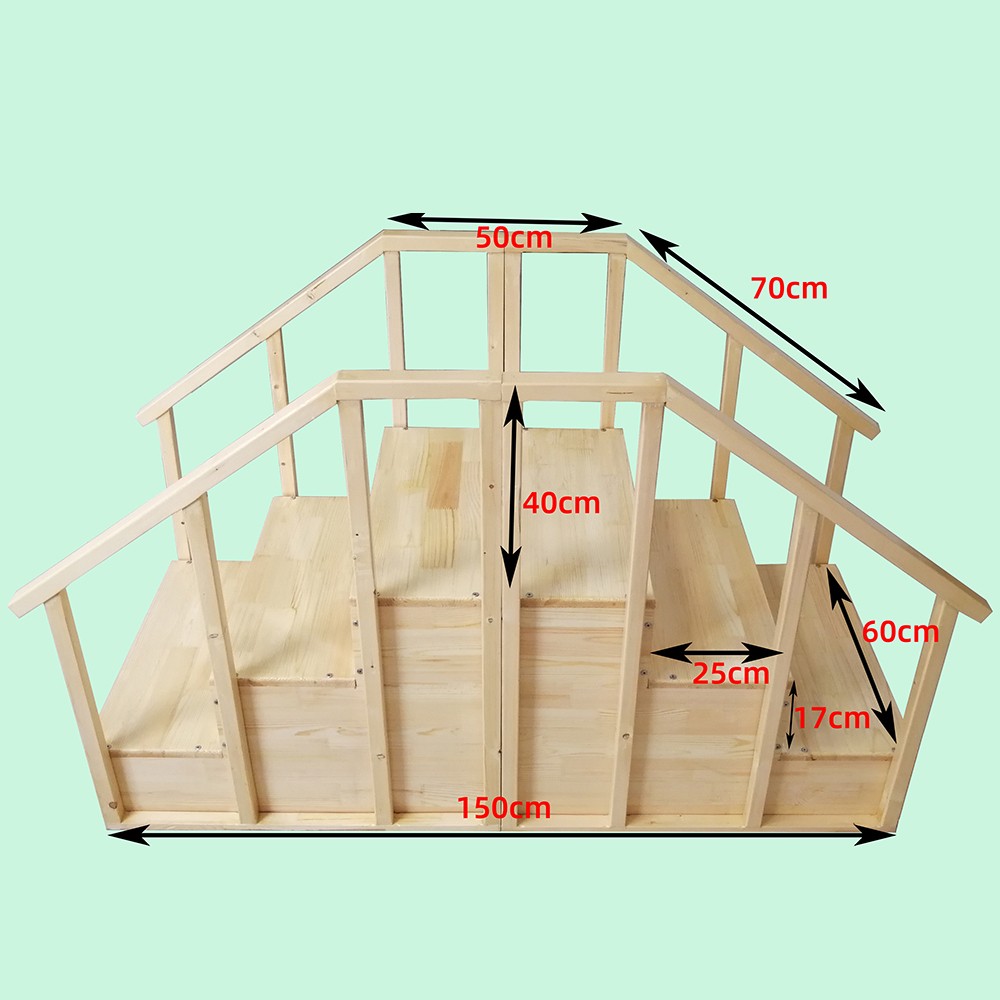 双扶手双向木梯尺寸xiao