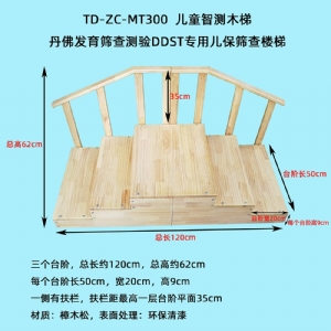 丹佛发育筛查测验DDST专用儿保筛查围栏床楼梯实木环保测查小床三级木扶梯桌椅